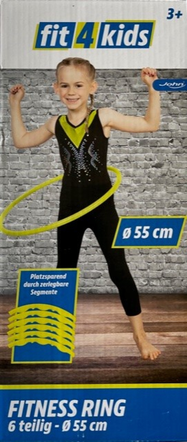fit4kids Gymnastik Hula Hoop Reifen-Hüpfball-Fitness Ball-Springseil mit Zähler