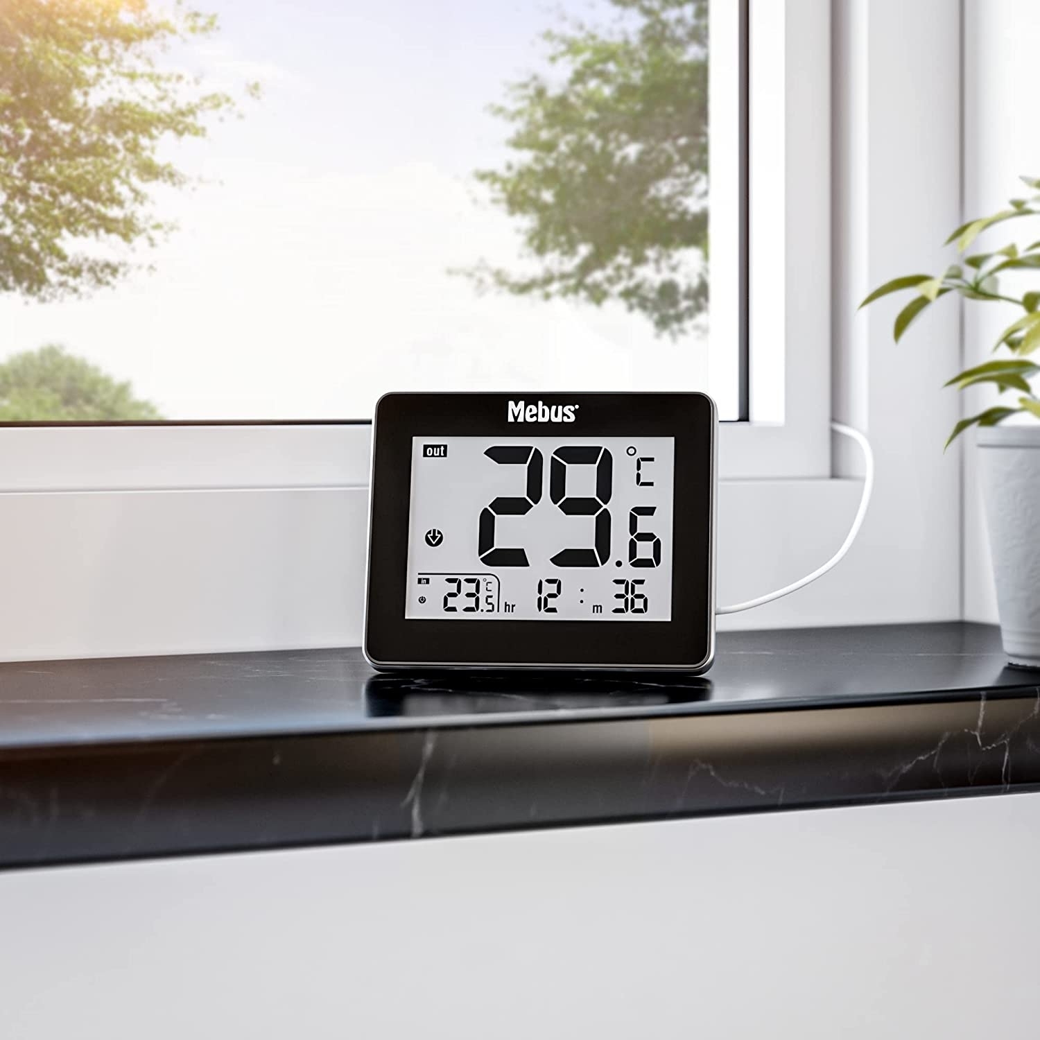 Mebus DIGITAL Thermometer Innen Außentemperaturanzeige Temperaturmessgerät  online kaufen